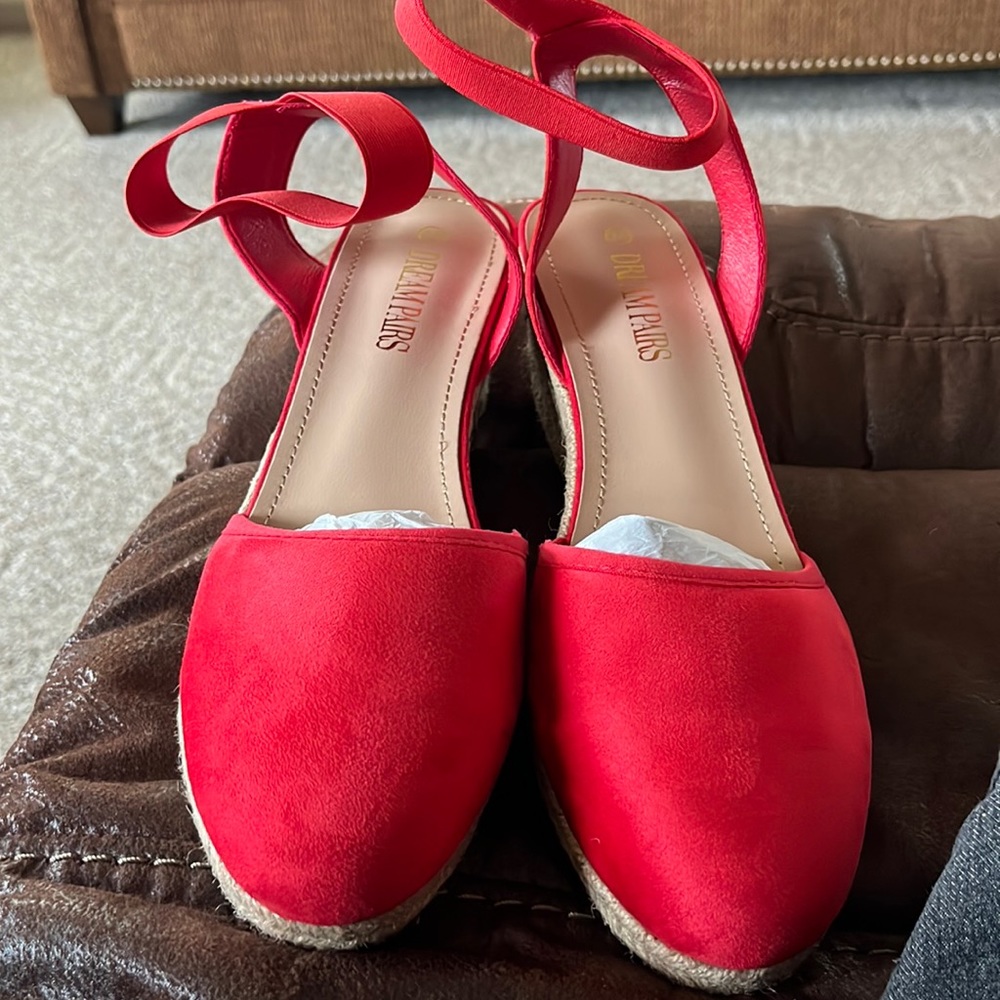 NIB- Espadrille- Bright Red - BRAND NEW NEVER WORN